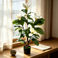Neue Hochzeitsdekoration & Zubehör Künstlicher Magnolienblütenbaum Kunstblumen Weihnachtsgeschenke Innenraum Büro Hausdekoration
