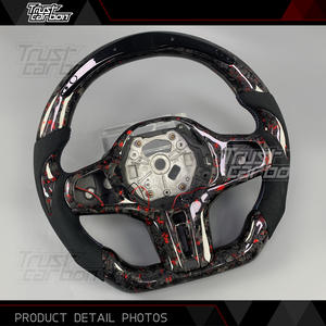 Volante LED de Fibra de Carbono Forjado Personalizado para BMW 330i 340i 440i 450i 550i 640i GT 740d Xdrive X3 X4 X5 X6 X7 M2 M3 M4 M5 <span class=keywords><strong>M8</strong></span> - Product Image 3