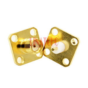 מיני ישר pcb <span class=keywords><strong>sma</strong></span> נקבה מחבר 4 חור קטן flange סוג ג 'ק - Product Image 1