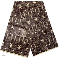 Desain baru lilin Afrika lilin UNI katun organik Organza kain Batik tahan api tahan air mata pakaian kaus berat sedang