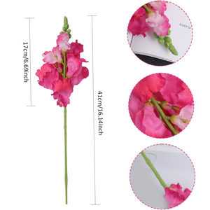 1 Pezzo <span class=keywords><strong>di</strong></span> Fiori Artificiali, Fiori <span class=keywords><strong>di</strong></span> Cignulino Finti in Seta da 16,14 Pollici, Effetto Realistico, per Decorazioni Casa e Matrimonio - Product Image 2