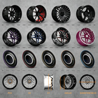 Rines Forjados FSB 5x139.7 de Aleación de Aluminio de 18-21 Pulgadas, Diseño Cóncavo Profundo TE37SL, Acabado Plateado, Multirradio, Estilo Volk Racing Rays Vossen
