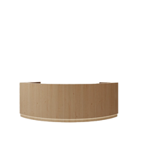 Bureau de réception de spa moderne et luxueux personnalisé YADA, finition blanc or, mobilier de réception en MDF pour salle de sport, hôpital