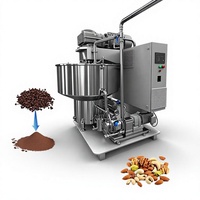 Machine à broyer les chocolats en acier inoxydable LST, moulin à billes pour un broyage fin, raffineur pour pâte de cacao, beurre de noix