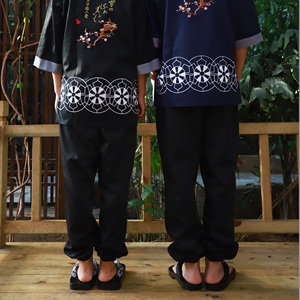 กางเกงพนักงานเสิร์ฟอาหารญี่ปุ่นสั่งตัด ดีไซน์ปลายขาแบบโคมไฟ สำหรับร้านซูชิ โรงแรม และอุปกรณ์เสริม - Product Image 4