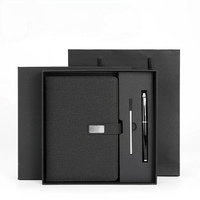 Carnet de notes A5 en cuir personnalisé pour entreprise, journal de bureau, cadeau d'entreprise, ensembles de cadeaux avec stylo de luxe