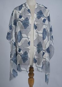 Écharpe de luxe en mélange de soie et modal de haute qualité pour femme, imprimée numériquement, châle léger et doux, accessoire de mode - Product Image 3
