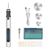 Kit de stylo de gravure électrique, mini perceuse et meuleuse, moteur à courant continu à vitesse variable, stylo de gravure et de polissage, chargement USB-C pour