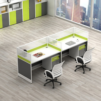 Meubles de bureau contemporains, combinaison chaise et bureau, bureau modulaire moderne en bois écologique pour 4/6 personnes, bureau à domicile, immeuble de bureaux