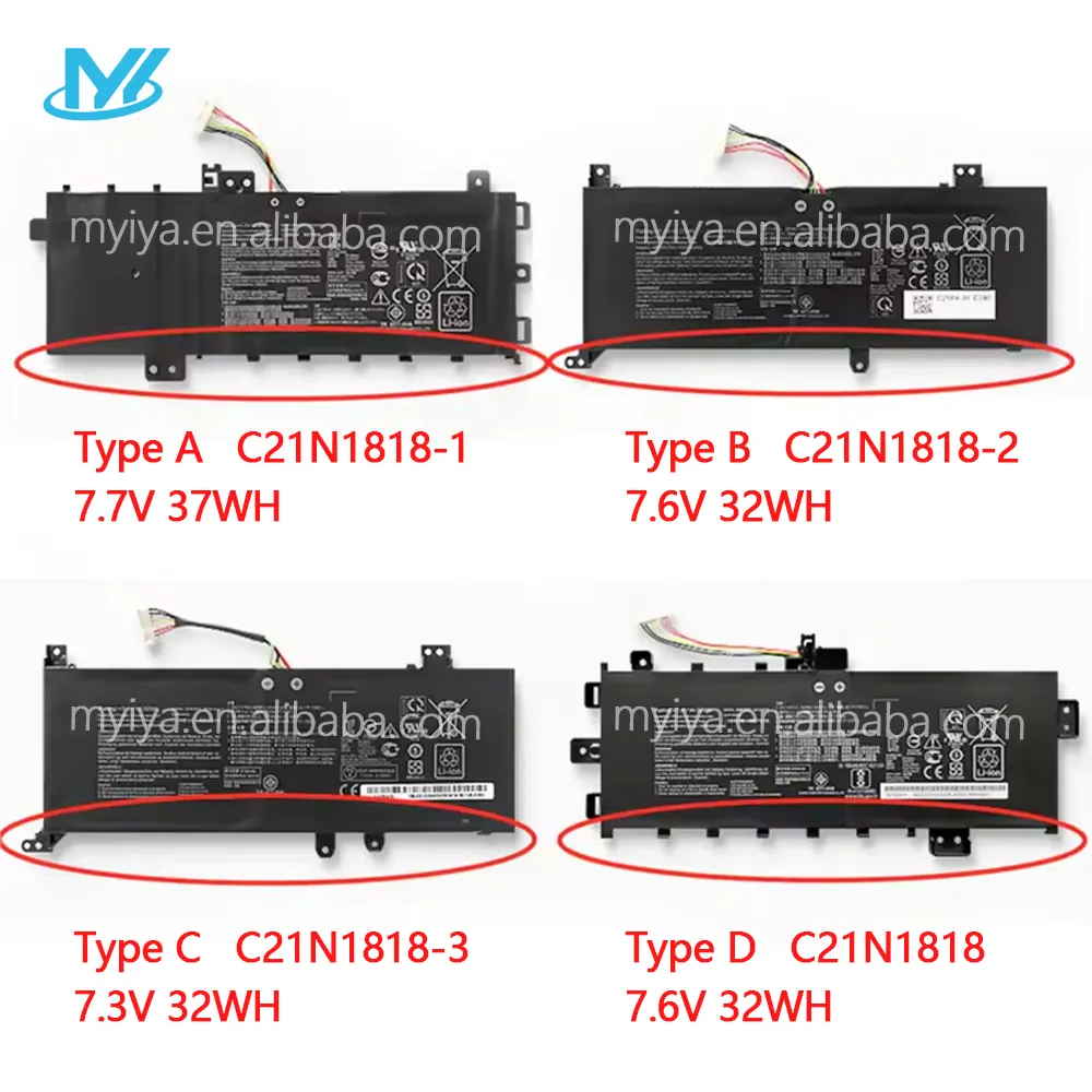 MYiYAE C21N1818 B21N1818 batteria per laptop Asus VivoBook 14 F412DA F412DK F412FJ F412FL A412FA A412DA A412FL A412FJ R424DA