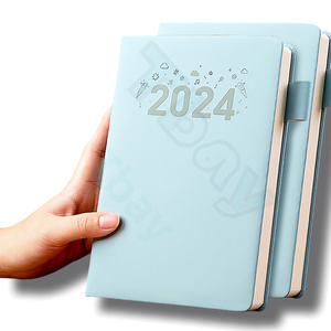 Agenda <span class=keywords><strong>2024</strong></span> avec grille de planification mensuelle et hebdomadaire à points épais, bande élastique, carnet de notes personnalisé à points - Product Image 2