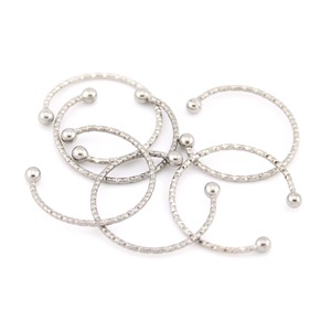Stainless Steel <b>Ring</b> For Women Adjustable Opening Ball Shape Simple Design Gift Jewelry - Product Image 3