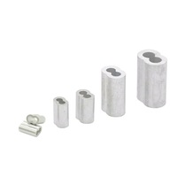 Pince de câble en aluminium pour câble métallique, à trou unique, ovale, à double trou, à trou rond, zinguée, pour protection de câble, Carton YC-0000