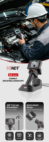Boroscopio Industrial HD con Sonda de 4 mm, Cable Impermeable IP67 de 2 m, Pantalla IPS de 5 Pulgadas, Zoom 5X, Cámara Endoscópica de Video Portátil