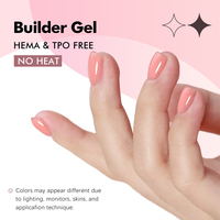 FZN TPO Free Biab Build Gel Color HEMA Free Low Heat Extension rapide Liquid Uv Gel Builder dans une bouteille pour la construction des ongles