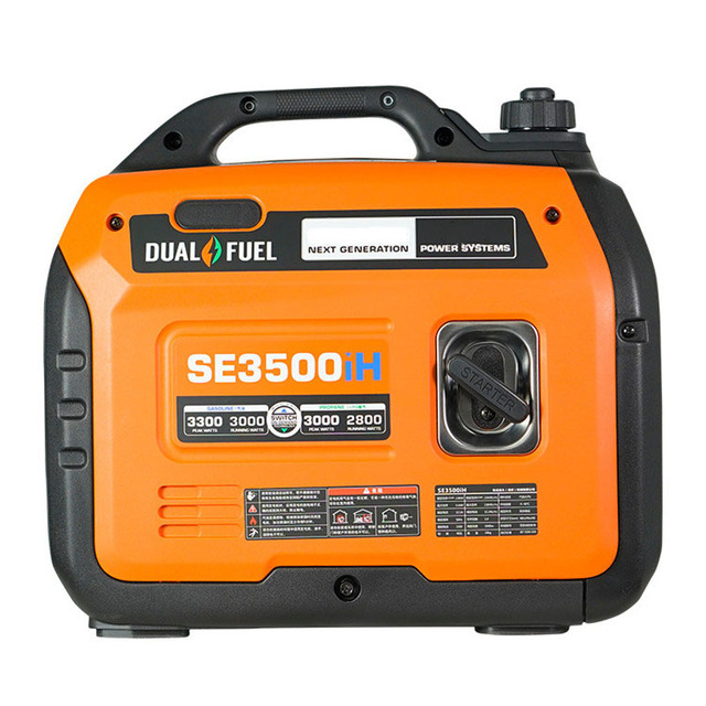 Recoil Start 4-Stroke Gasoline Silent Inverter Dual Fuel 2.8kW 50Hz Generator