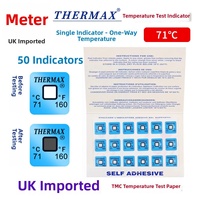 Pegatinas de papel OEM importadas del Reino Unido para medición de temperatura, para uso en laboratorio, clasificación IP65, resolución 1C, ocho a diez opciones de cuadrícula, 10 unidades