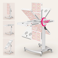 Support de panneau de thérapie mobile professionnel avec rotation à 180 degrés et système de levage à manivelle