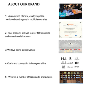 إكسسوارات مصنع بالجملة مثلجة من مجوهرات النحاس من الفولاذ المقاوم للصدأ مطلي بالذهب للرجال والنساء - Product Image 5