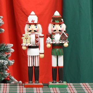 Quality Assurance Eco-friendly 35cm Length <b>Christmas</b> Soldier Indoor Glossy Painted <b>Christmas</b> Ornament - Product Image 2