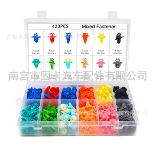420Pcs Mixed Plastic Fasteners For Toyota General Motors <b>Car</b> Door Panel <b>Clips</b> HE47 Repair Kit - Product Image 2