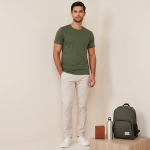 T-shirts basiques unis pour hommes, toutes les couleurs disponibles, couleur unie, logo personnalisé, vêtements en gros, unisexe-adulte, t-shirt tri-mélange - Product Image 1
