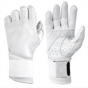 Guantes de Bateo de Béisbol de Cuero PU con Cierre de Gancho y Bucle, Ambidiestros/Destros, Color Personalizable, Entrenamiento Profesional - Product Image 1