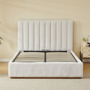 Struttura <span class=keywords><strong>Letto</strong></span> Grande con Ali in Tessuto, Set Camera <span class=keywords><strong>da</strong></span> <span class=keywords><strong>Letto</strong></span> con Contenitore, Struttura per Camera d'Albergo - Product Image 4