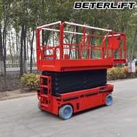 Plateforme de travail en hauteur BETERLIFT 18m, élévateur à ciseaux autopropulsé électrique hydraulique en acier au carbone, petite taille, à vendre