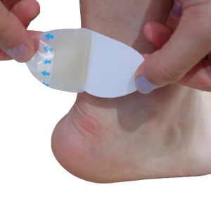 แผ่นแปะรองเท้าแบบเจลนุ่มแผ่นแปะไฮโดรคอลลอยด์แผ่นปิดแผลช่วยบรรเทาอาการปวด<span class=keywords><strong>แผล</strong></span>และแก้ไขให้แคลลัสดูแลเท้า - Product Image 5