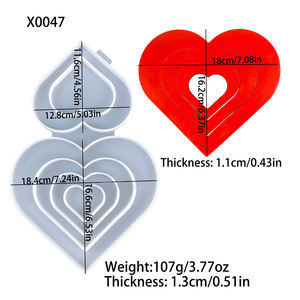 Molde de Silicona para Resina Hecho a Mano, Estilo Ins, Adornos Decorativos y Herramientas para Pasteles, Molde de Yeso para Resina - Product Image 2