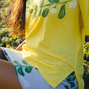 T-shirt ample à manches courtes imprimé Aloha, mode estivale, t-shirt personnalisé en lin et coton respirant - Product Image 4
