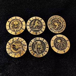 Casino Style 7 en 1 Cuivre Cool Métal Roulette RPG Jeu Accessoires D6 DND Dés pour Donjons et <span class=keywords><strong>Dragons</strong></span> - Product Image 2