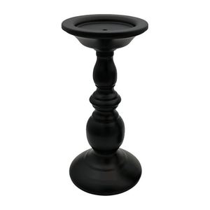 Porte-bougie de style américain 2025, ornement décoratif, élégant porte-bougie en fer noir pour la salle à manger - Product Image 1