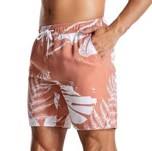 Boardshorts personnalisés pour hommes Short de plage à taille élastique à séchage rapide Maillot de bain respirant pour la natation de surf - Product Image 4