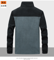 Manteau d'hiver chaud pour homme, idéal pour la randonnée et l'alpinisme, veste polaire coupe-vent avec design patchwork