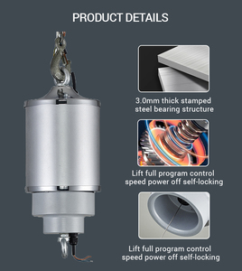 Elevador de Lámparas LED Inteligente para Techo Alto, Carga de 15 kg, Control Remoto, 110V-220V, Cable de Acero Doble - Product Image 4
