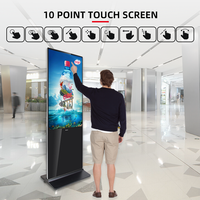 Kiosque publicitaire sur pied en gros Écran numérique de table d'affichage au détail mobile d'intérieur et d'extérieur