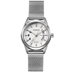 Montres Dames de Luxe whach นาฬิกาข้อมือสีเงินสำหรับผู้หญิงดีไซน์คลาสสิกหรูหรา - Product Image 4