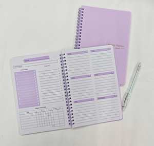 NEW Custom 2026 2025 Notebooks Agenda Daily Weekly Monthly Spiral Organizer <b>A5</b> Note Books Schedule Agenda Planner Opp Bag 100pcs - Product Image 4