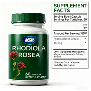 Extracto de planta Natual, rodiola <span class=keywords><strong>Rosea</strong></span>, Soporte de Energía, relaja, cápsulas Veggie, rodiola <span class=keywords><strong>Rosea</strong></span>, suplemento de raíz - Product Image 2
