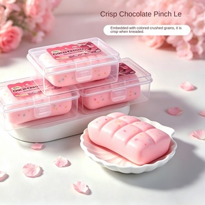 ขนมโดนัทช็อกโกแลตกรุบกรอบรูปสายรุ้งขายดี ทำมือ ลูกมาการอง PVC กรุบกรอบ บรรเทาความเครียด - Product Image 1