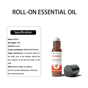 Aceite en Roll-On Prensado en Frío, Ecológico y Refrescante, Mezcla Natural de Eucalipto <span class=keywords><strong>para</strong></span> Aumentar la Energía, <span class=keywords><strong>para</strong></span> Todo Tipo de Piel, 10 ml, Aroma Floral Fresco - Product Image 3