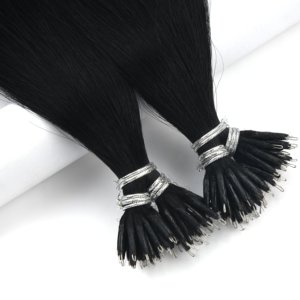 Extensiones de Cabello Humano Remy con Anillo Nano KS, 50g 100g, 10-28 Pulgadas, Color Personalizado OEM - Product Image 1
