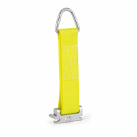 Sangle de fixation de cargaison de qualité industrielle résistante à l'abrasion avec fixation E-track et anneau en D pour la fixation sécurisée des cargaisons de remorque