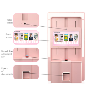 Autoservicio de impresión instantánea Photo Booth Kiosk Photo Booth con impresora y cámara Brown Photo Booth Room - Product Image 6