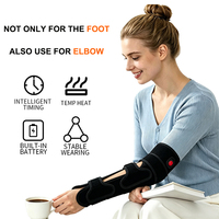 Coussin chauffant portable pour pieds à lumière rouge, rechargeable et sans fil, pour le coude et la cheville, masseur pour la récupération sportive
