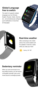 뜨거운 판매 NA1 스마트 워치 혈압 음악 모니터 시계 전화 용 음악 플레이어 Wearfitpro 스포츠 팔찌 - Product Image 6