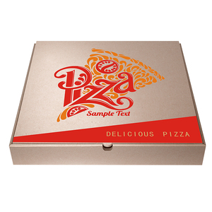 Pizza Box Customizable Logo Corrugated Sugarcane Pizza Box 12 Inches Food Grade Pizza Box Eco