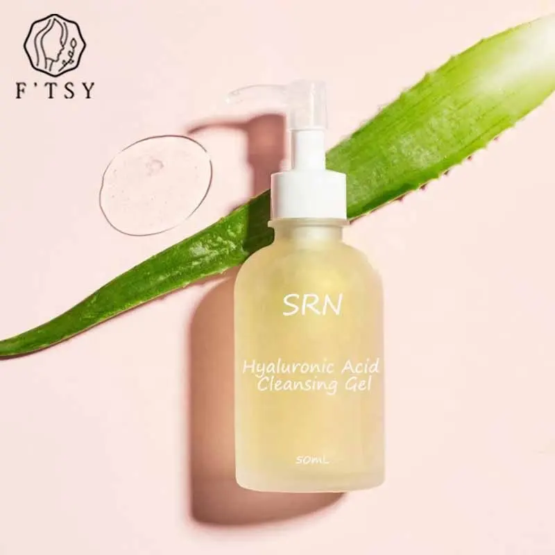 Private Label Moisturizing Hydrating Brightening Hyaluronic Acid Face Cleansing Gel